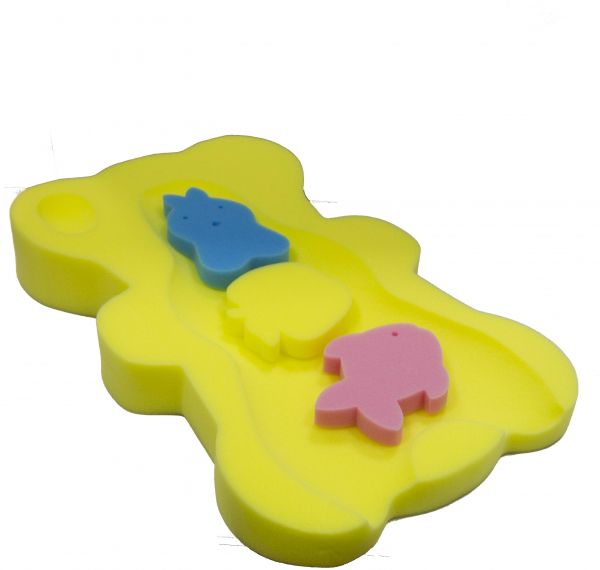 Beavorty Baby Bath Sponge Infant Bath Sponge with Bear Shaped Skid Pro –  BABACLICK