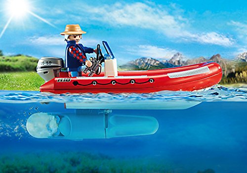 Playmobil inflatable boat with explorers hotsell