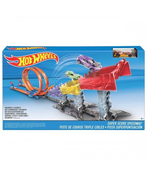 Hot wheels super score speedway track set shop
