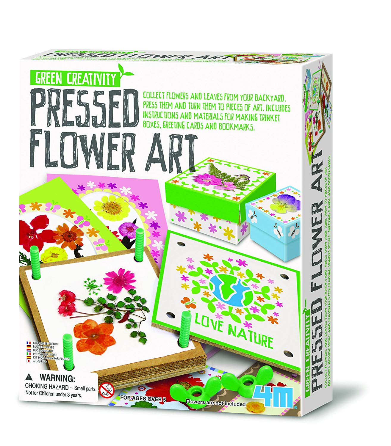 4M Green Creativity Pressed Flower Art 