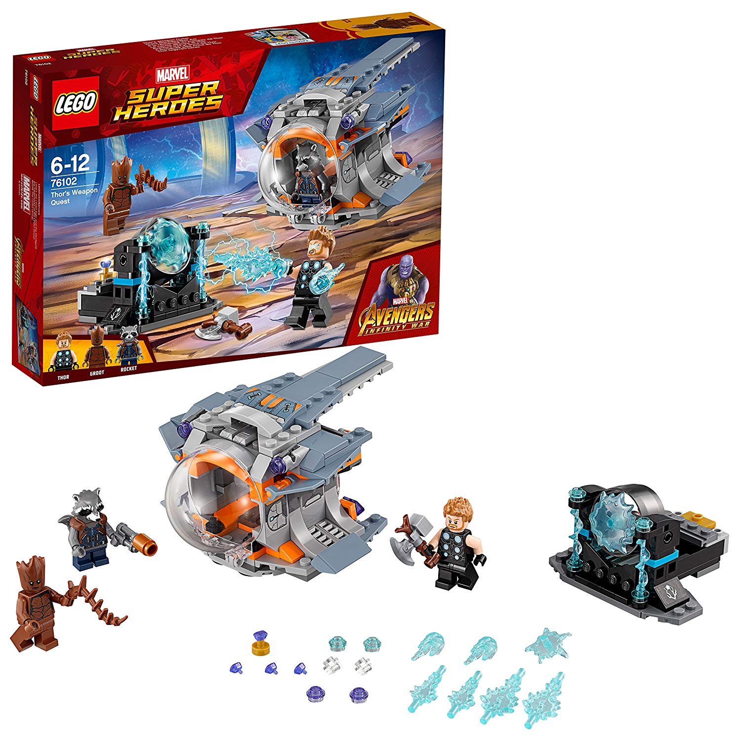LEGO Marvel Super Heroes Avengers Infinity War Thor s Weapon Quest 76102