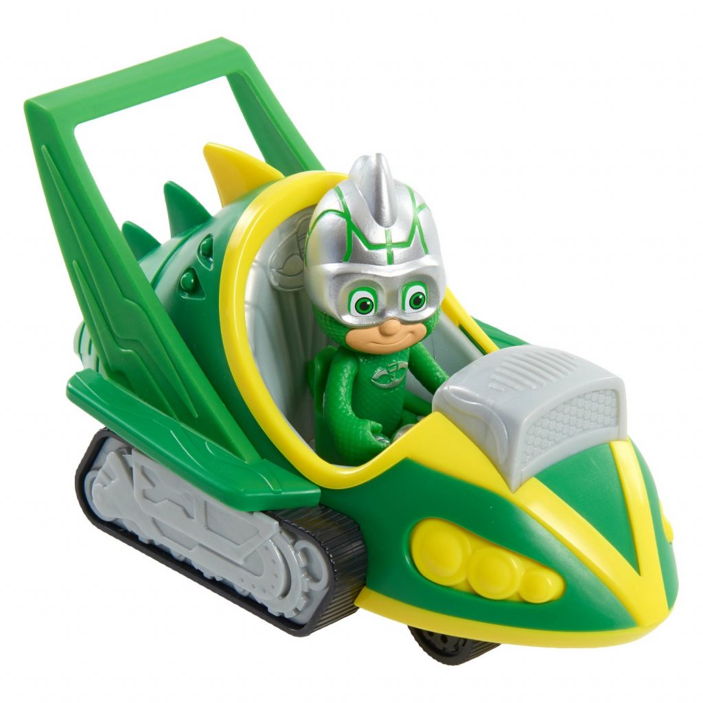 PJ Masks Speed Booster Gekko-Mobile Vehicle with Gekko Figure | Top Toys