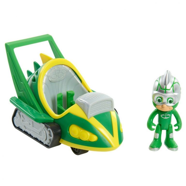 PJ Masks Speed Booster Gekko-Mobile Vehicle with Gekko Figure | Top Toys