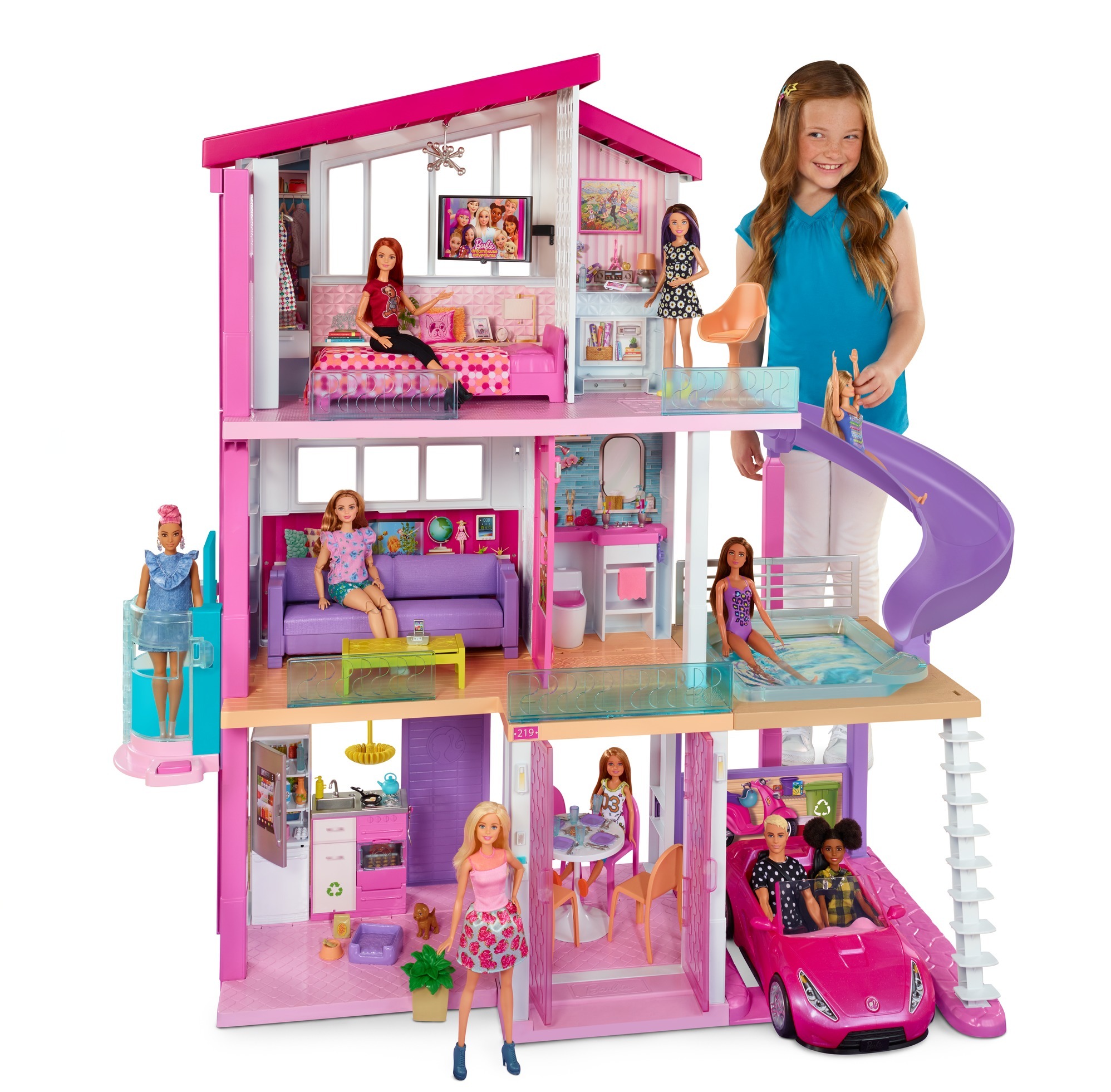 Barbie Estate Dreamhouse Adventures Large Three-Story Dolls House