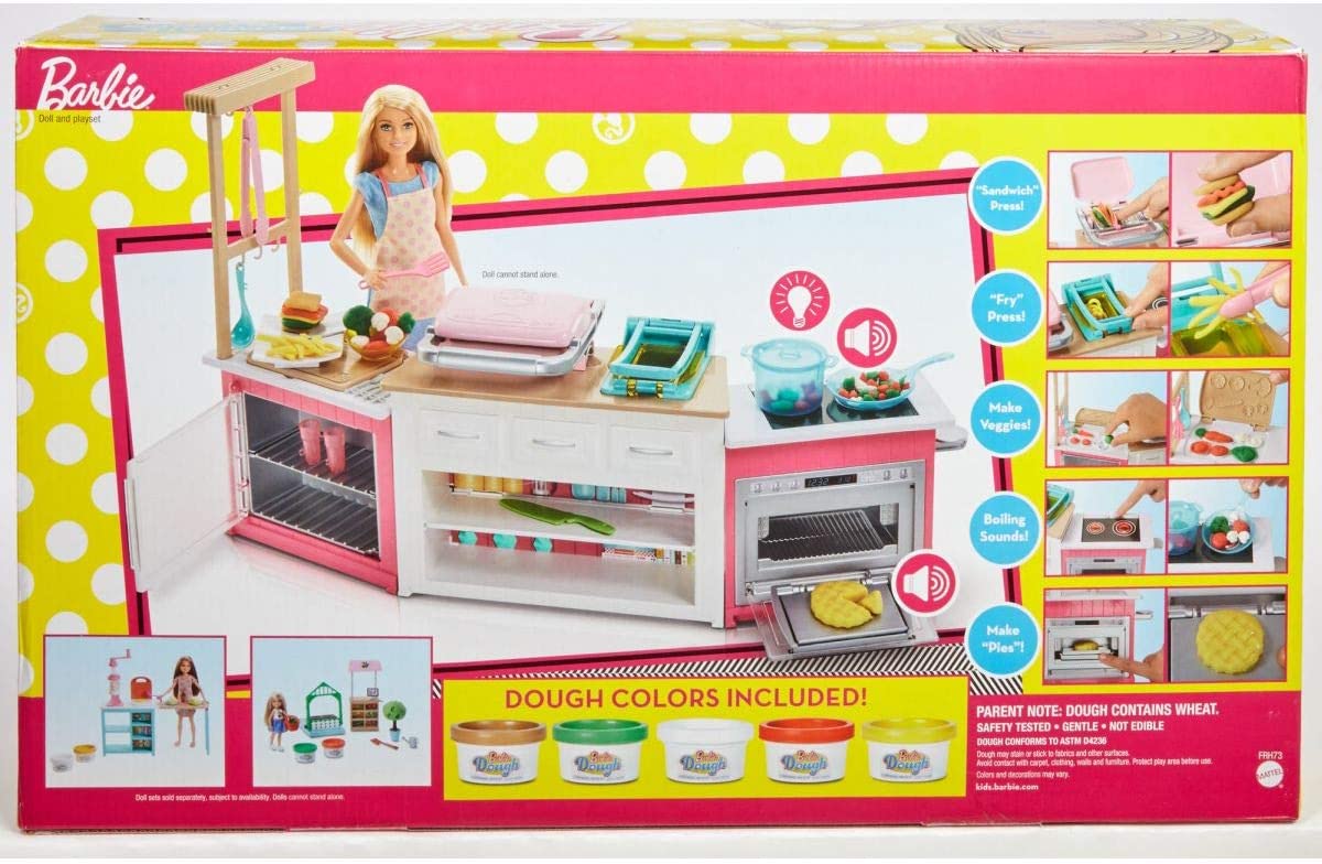 barbie bakery chef doll and playset with accessories