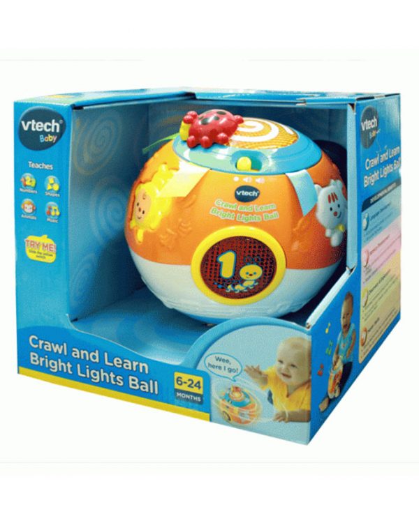 Vtech Crawl and Learn Bright Lights Music Ball Toy 6-36m in very good condition 