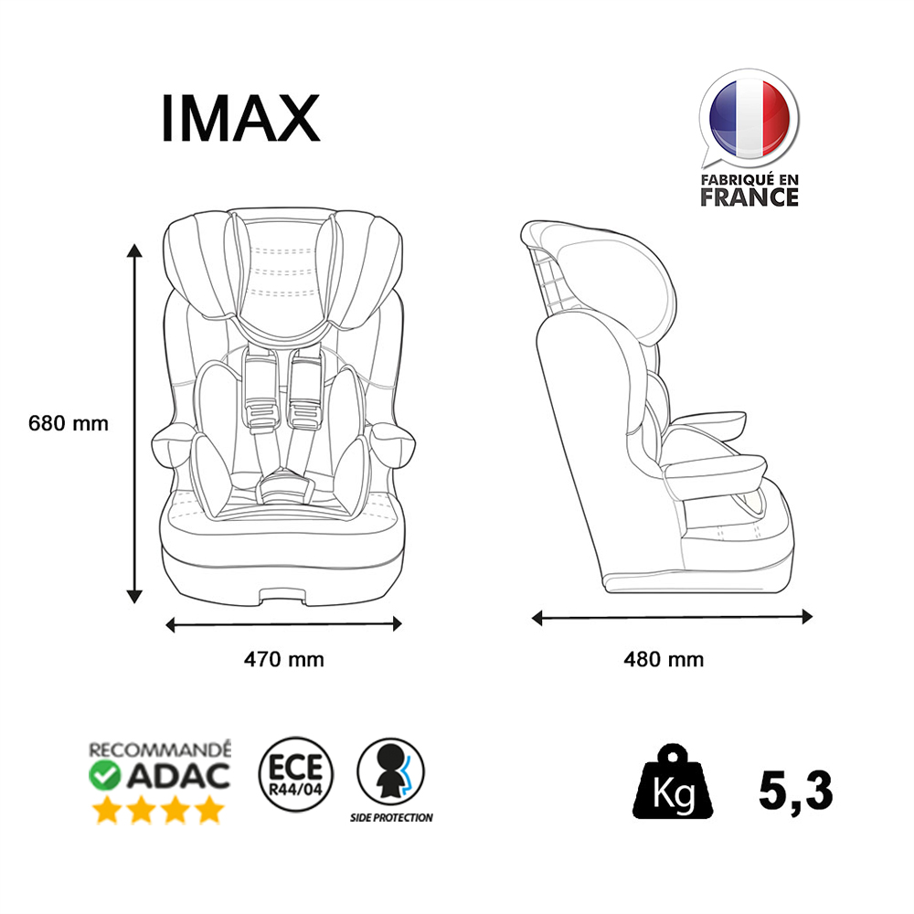 siege-auto-isofix-imax-9-36 kg-nania-silver