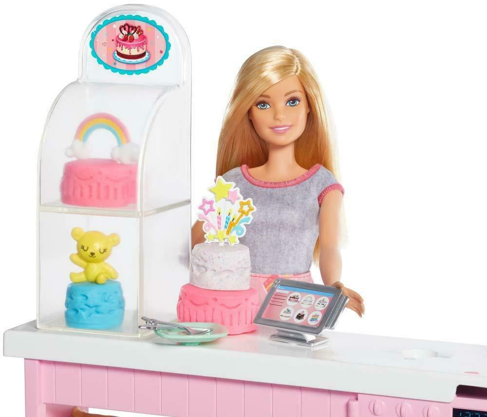 Barbie Cake Decorating Bakery Playset Mattel CHOP Top Toys
