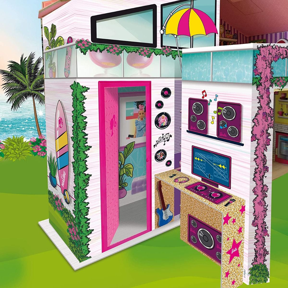 Lisciani Barbie Summer Villa With Doll 76932 Top Toys