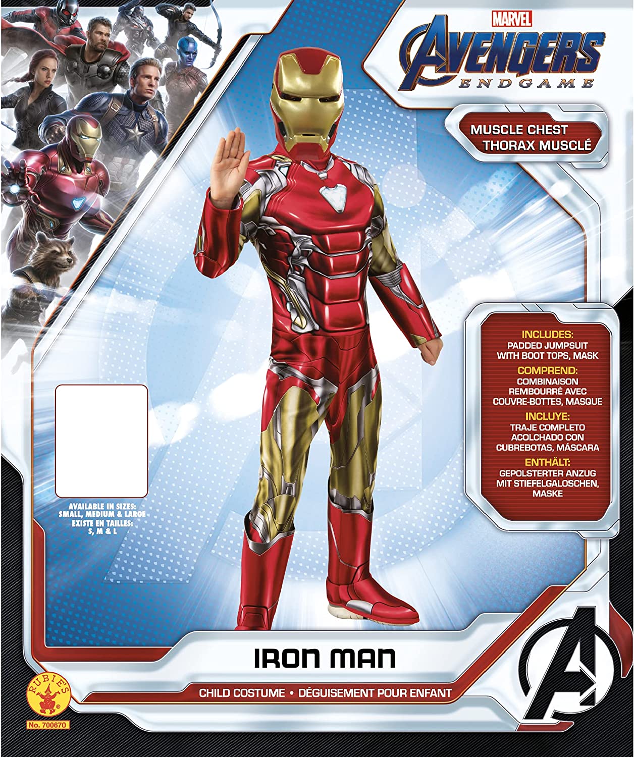 Déguisement Iron Man Halloween Avengers Taille M