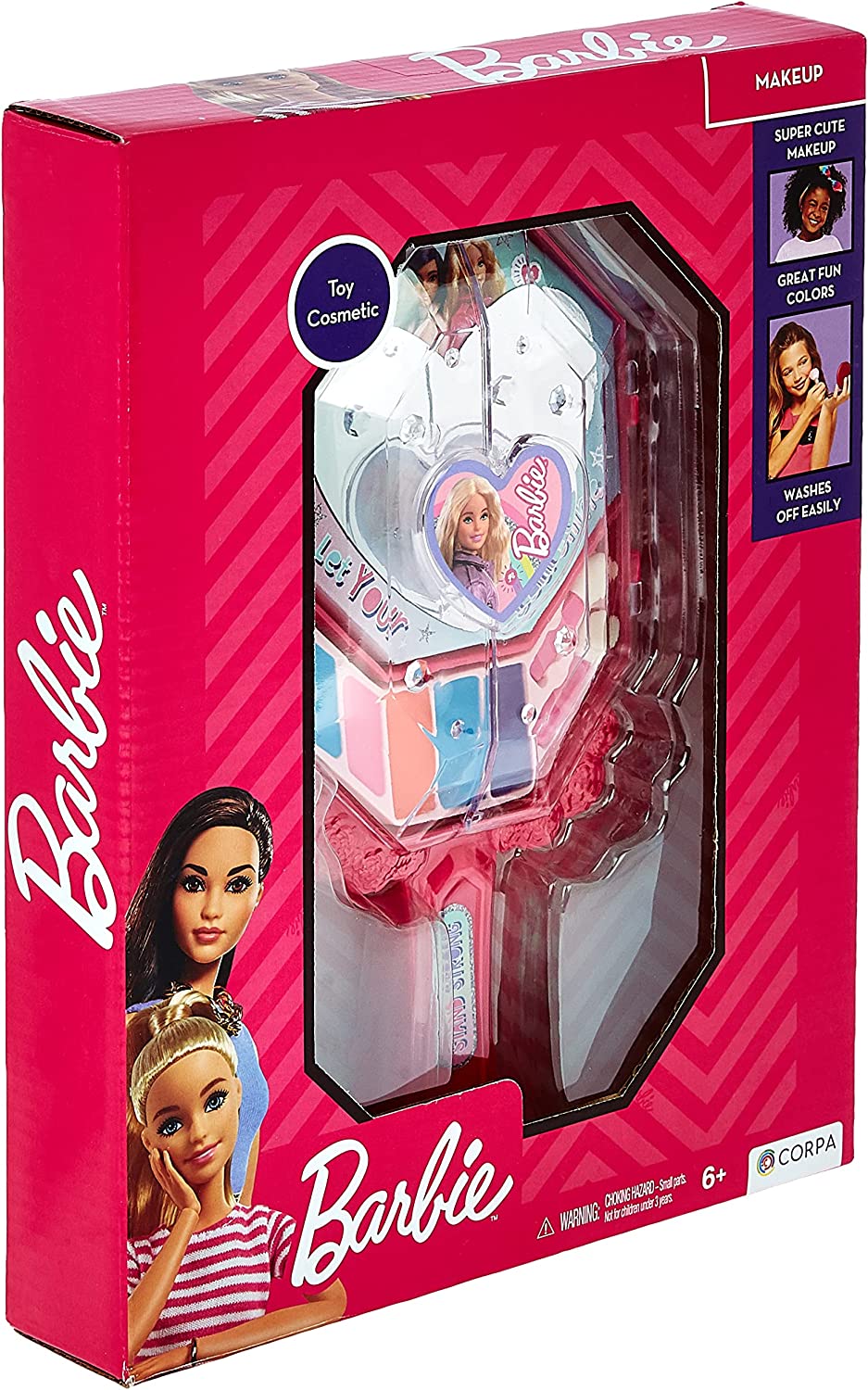 Barbie Hand Mirror with Cosmetics in a Box