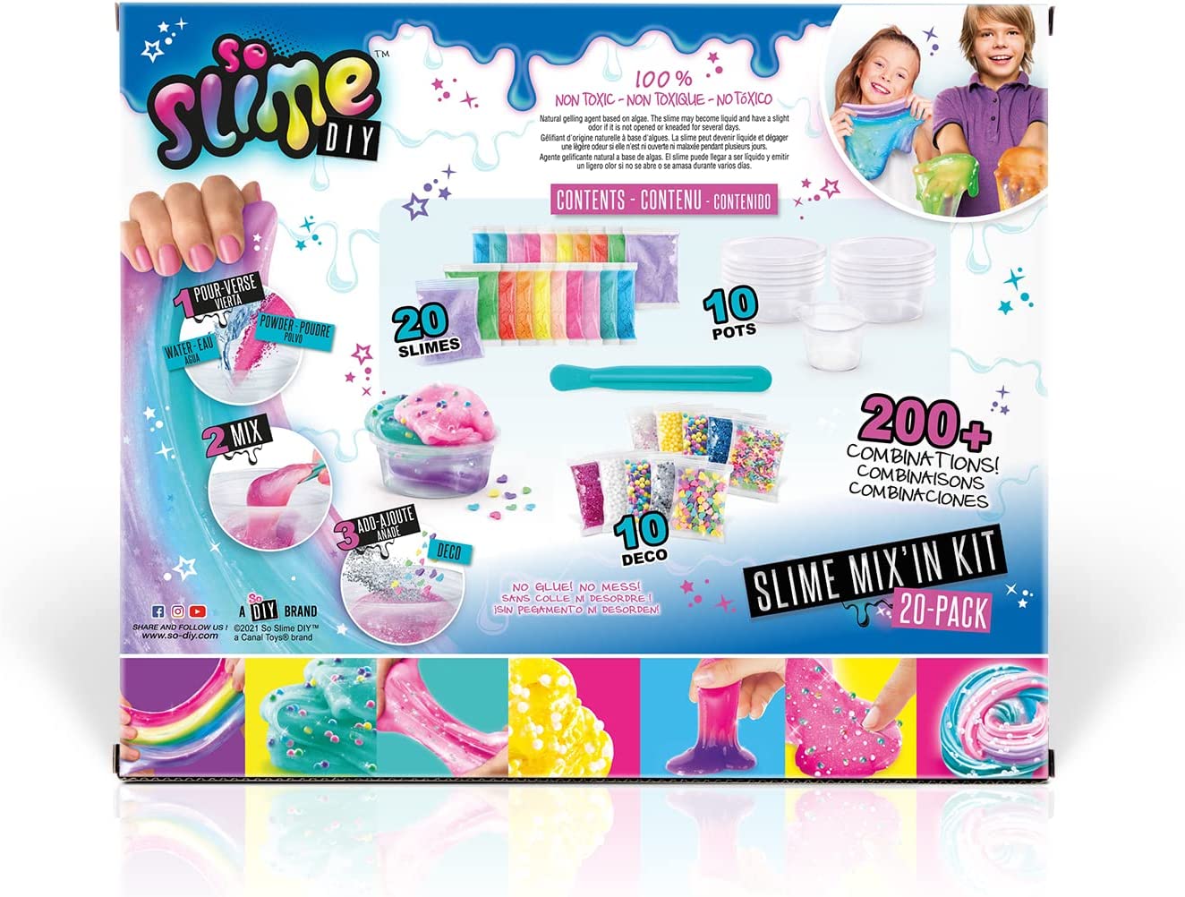 So Slime DIY Mix'In Kit 20 Pack - Canal Toys UK