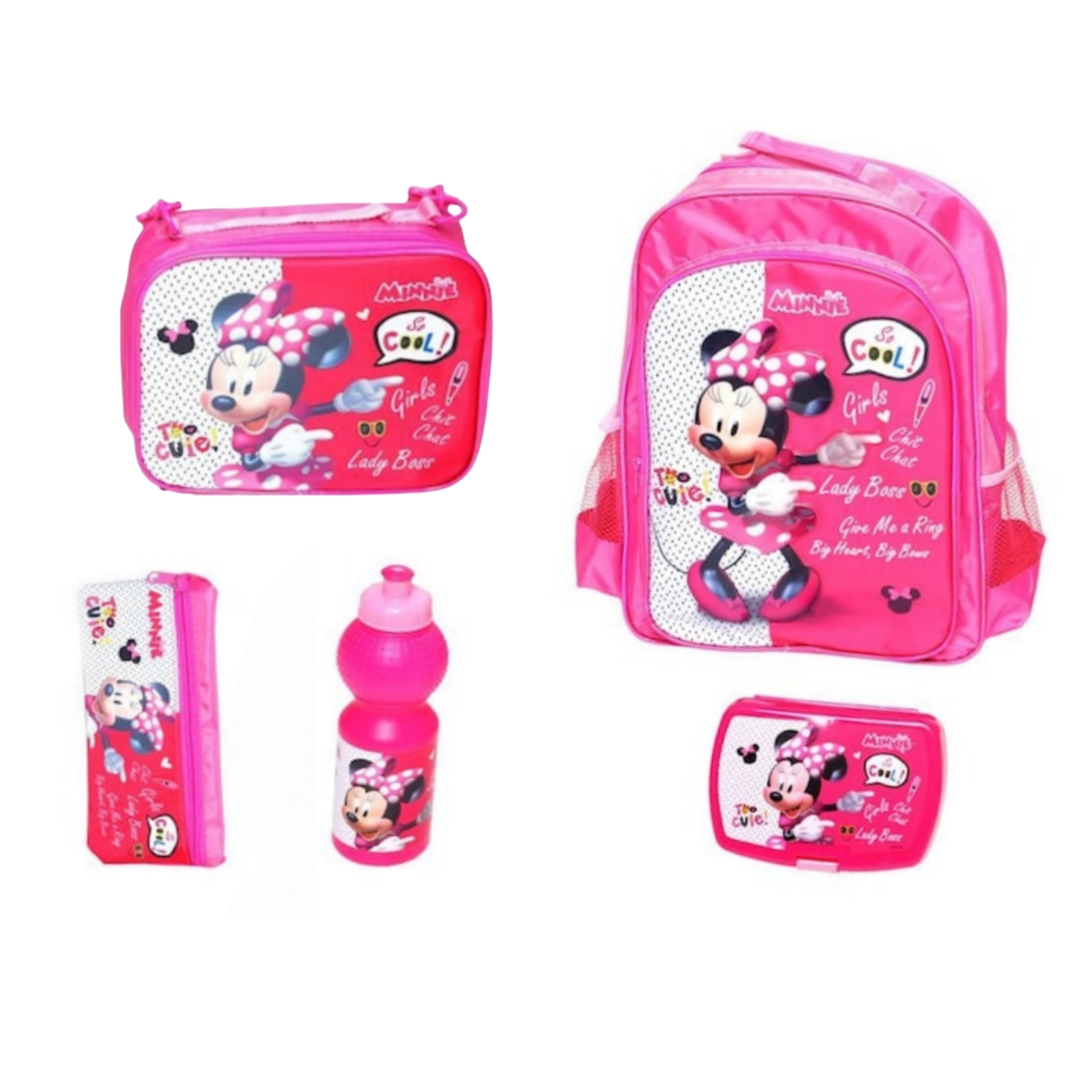 Trendy Apparel Shop Minnie Mouse Kids Girl's Insulated Lunch Box Bag 