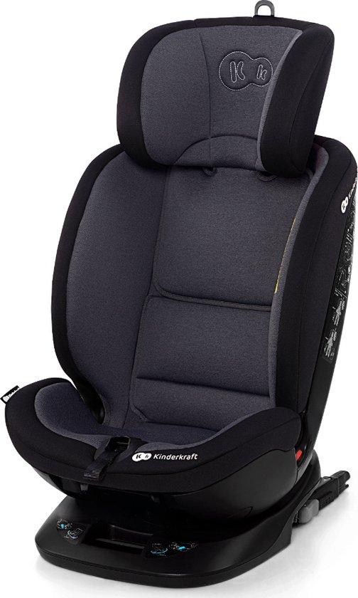 KinderKraft Xpedition Siège Auto Pivotant 0-36kg ISOFIX Couleur Noir