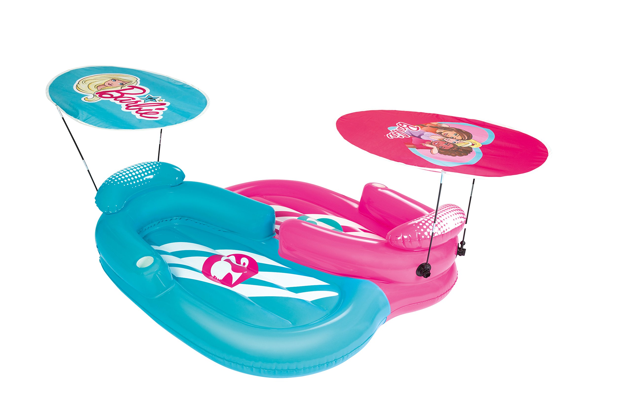 Barbie Double Color Swimming Ring for Children Blue and Pink